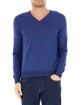 GRAN SASSO Maglia in lana BLU 48