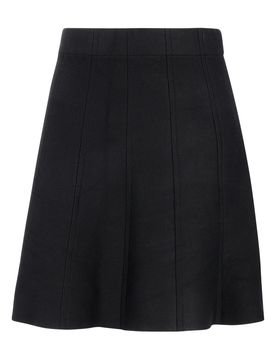 Apricot Chevron Knitted Rara Skirt female