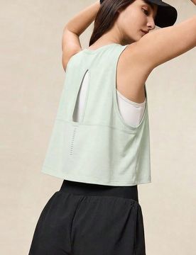 Top deportivo para mujer, camiseta de tirantes para gimnasio, verano, entrenamiento, running, mezcla de tencel y lana, secado rápido, tops activos