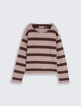 Heavy striped T-shirt female