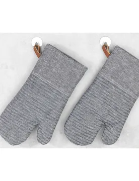 Topfhandschuhe "Ada Stripes" Grau - WENKO - FashionsVida