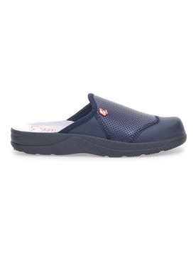 Ciabatte da Lavoro Blu Vera Pelle 641 41