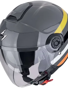 Casco Moto Jet EXO-CITY II BEE Grigio Giallo Nero taglia L - Scorpion - FashionsVida