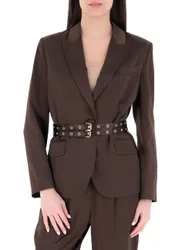 Blazer con cinture MARRONE 40