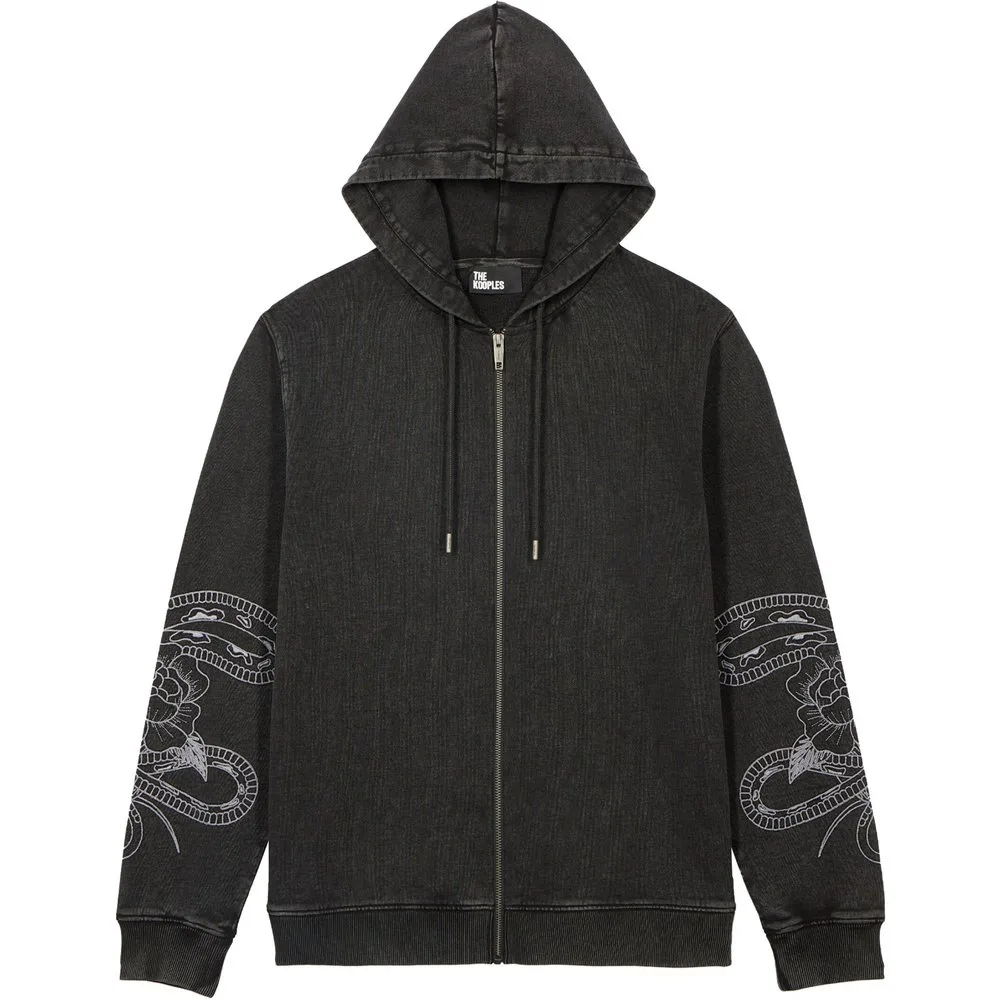Sudadera de hombre con capucha y bordado - The Kooples - FashionsVida