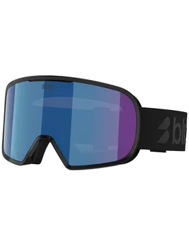 Skibrille G002 Matte Black Brown w/ Blue Multi aus Wolle schwarz - Bliz - FashionsVida