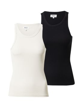 ONLY Top 'LINDSAY' beige / negro