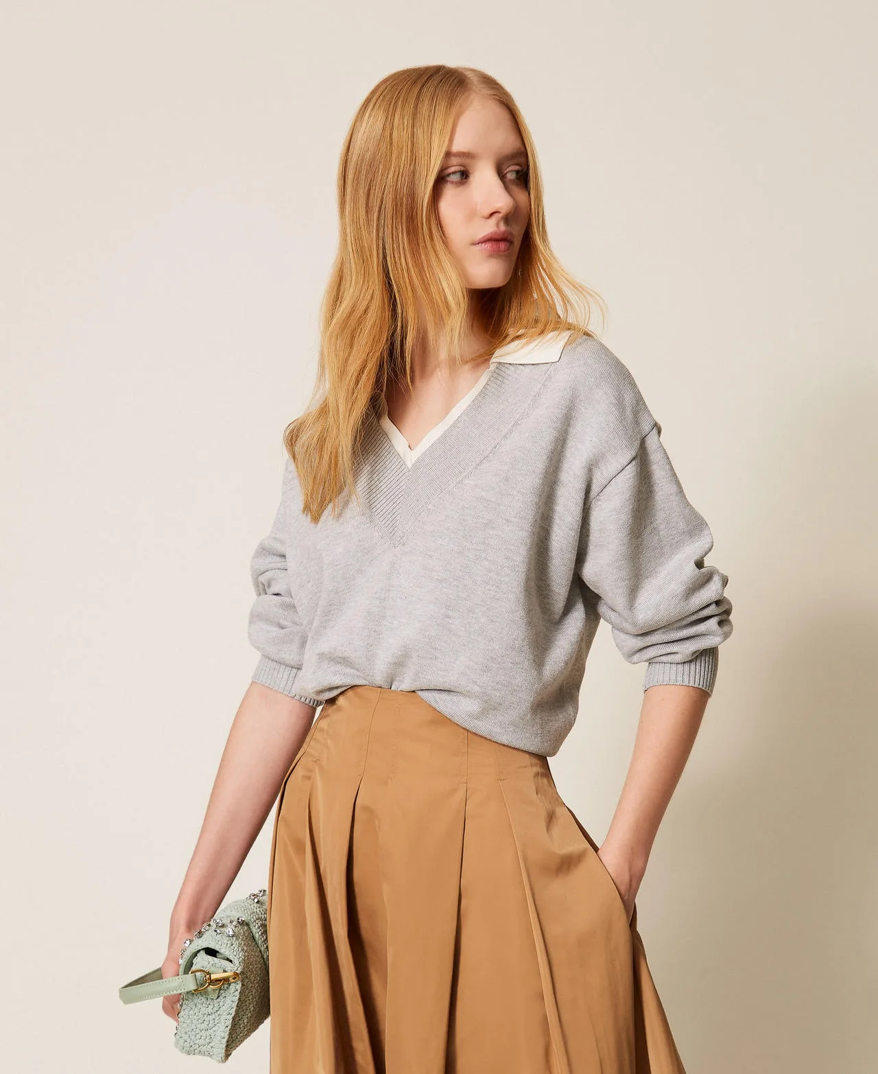 Twinset Pull avec petit col - TWINSET - FashionsVida