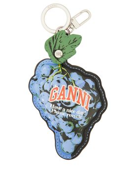 Ganni Mini Leather Keychain