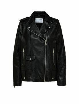 Chaqueta de cuero SLFMADISON negro 40