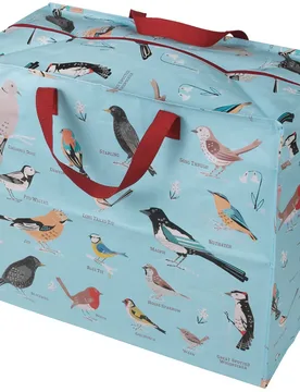 Recycled Jumbo Storage Bag Garden Birds - Natural Collection Select - FashionsVida