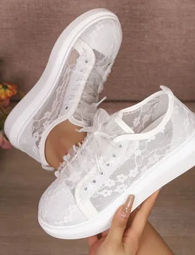 Nuevas zapatillas casuales de mujer cómodas y transpirables de caña baja, estilo preppy universitario de moda para vacaciones y uso diario, estétic - Shein - FashionsVida