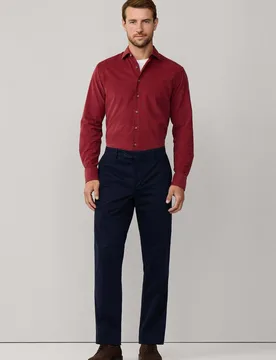 Chino de hombre classic fit en tejido de sarga - Hackett - FashionsVida