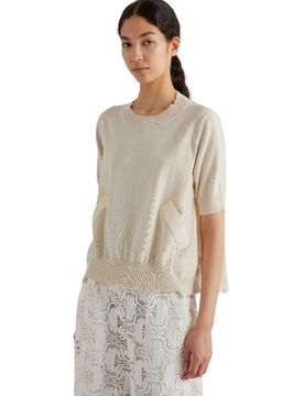 MAGLIA Donna CON INSERTI IN TESSUTO