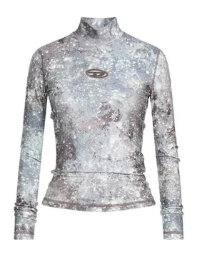 T-shirts Damen Grau L,S,XL,XS Damen - Diesel - FashionsVida