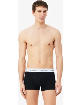 Pack de 3 calzoncillos de algodón con logo en la cintura - Lacoste - FashionsVida