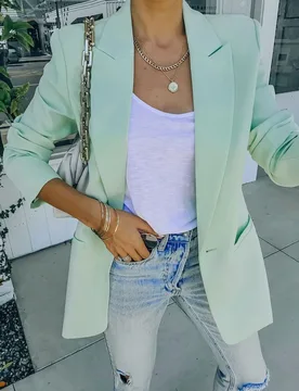 Women's Oversized Casual Blazer Open Front Long Sleeve Office Business Casual Suit Jacket Lightweight Spring Work Coat - Aliexpress - FashionsVida