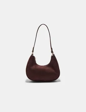 Halbmond-Schultertasche Braun OS - Stradivarius - FashionsVida
