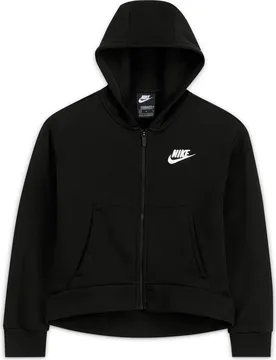 Sportswear Full-Zip Mädchen Midlayer, schwarz US: XL