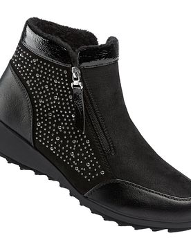 Stiefelette "Rita" mit Reißverschluss, gefüttert schwarz 40 Damen