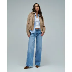 Vaqueros low rise wide leg de mujer