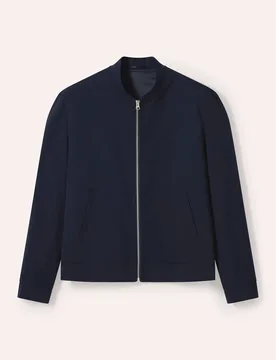 Anzug-Blouson mit Stehkragen, Regular Fit#normale Größen#schlanke Größen#untersetzte Größen, Farbe Blau, 27, neu: Anzug mit Blouson sehr bequem, - Walbusch - FashionsVida
