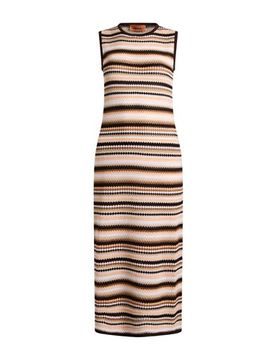 Midi-Kleid Damen Braun 30,34,36,38,40 Damen