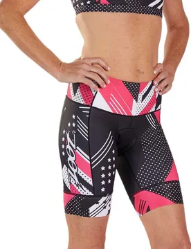 Pantaloncini Da Triathlon Ltd 8 Inch Black / Red / White