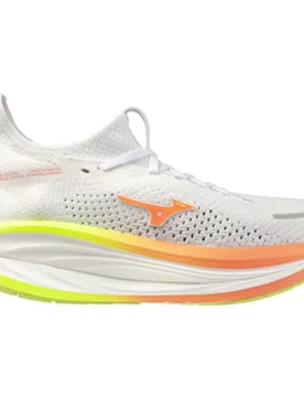 NEO VISTA 3 Laufschuhe Damen White/Flamingo Coral/Lime Pulp 40 - Mizuno - FashionsVida