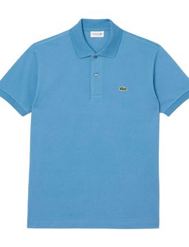 Classic Fit Polohemd - T-Shirt-kurzarm - blau - Herren - Size: L