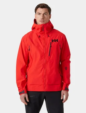 Men's Odin 9 Worlds 3.0 Shell Jacket Red 2XL - Alert Red - Male - Helly Hansen - FashionsVida