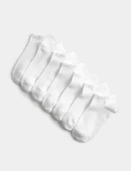 Pk Cotton Rich Trainer Liner Socks White male