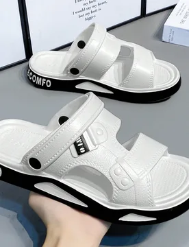 Chanclas unisex, sandalias de playa casuales y transpirables para hombre, zapatillas de interior para el hogar, baño y ducha antideslizantes, para el - Shein - FashionsVida