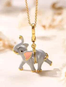Pc Exquisite Lucky Gray Elephant Necklace, Sweater Chain Animal Pendant, Charms Jewelry Elephant Keychain Birthday Decor Gifts - Aliexpress - FashionsVida