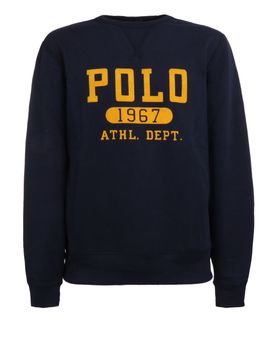 Felpa con logo floccato