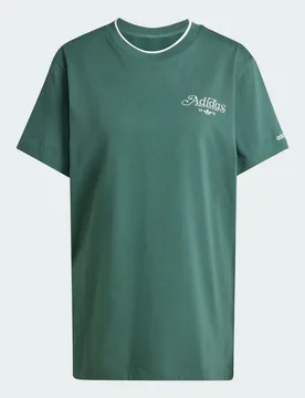 T-shirt Graphic Loose S Mineral Green - Adidas - FashionsVida