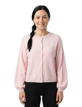 Cardigan Naomi O-neck Knit Roseate Spoonbill / Melange XL