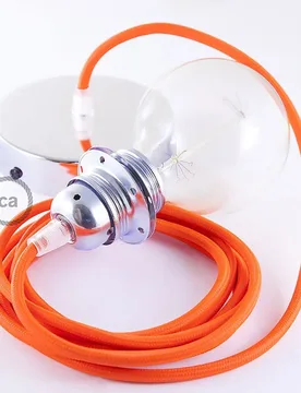 Cables Lampe Suspendue Pendel Pour Abat-jour Rf15 Diy 2 M Neon Yellow / Chrome Plated One Size - Creative - FashionsVida