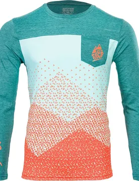 Maglia Da Enduro A Maniche Lunghe Md180 Ello Ocean / Orange
