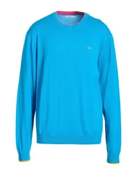 Pullover Herren Azurblau XXL,XXXL Herren
