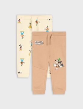 Confezione da 2 paia di pantaloni da tuta Mickey Mouse - marrone