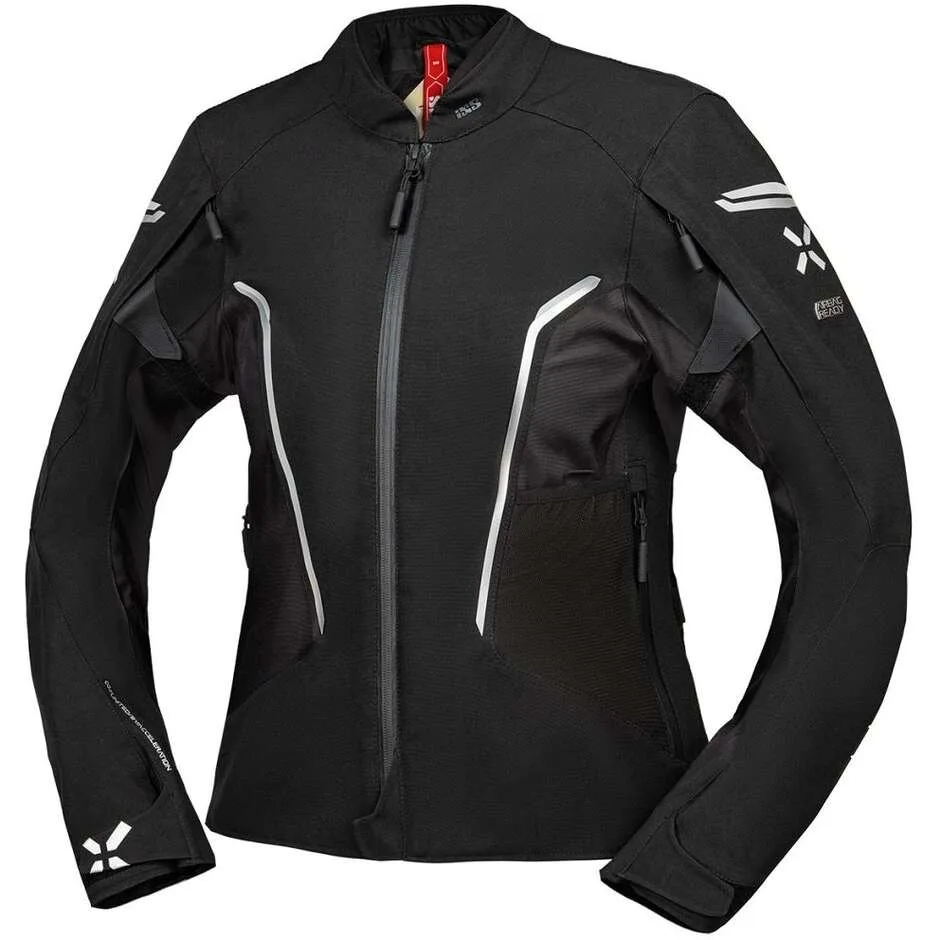 Giubbotto Moto Donna Rapid-STX 2.0 Laminato Nero taglia S - iXS - FashionsVida