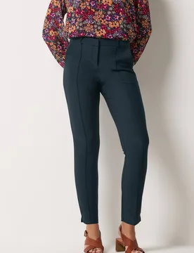 Women's Pintuck Tailored Trousers in Dark Navy Size: 20 - Dark Navy - Size: 20 - M&Co - FashionsVida