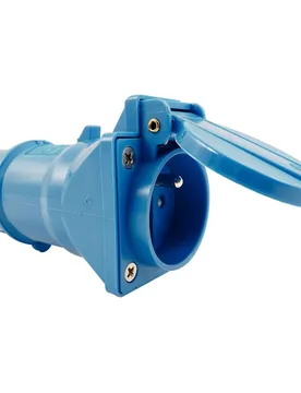 Mini Plex Cei/use Ip44 Plug Adapter Blue One Size unisex - Bals - FashionsVida