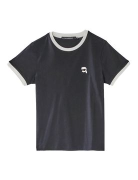 T-shirt slim con patch Ikon
