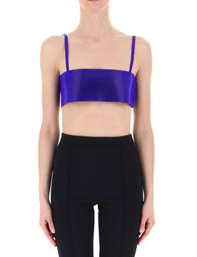GAIA CANCIANI Top in strass BLU M