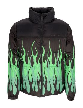 Piumino Uomo Flames Jacket Black/green