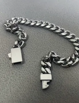 Hip Hop Rock Jewelry 316L Stainless Steel Miami Cuban Link Bracelet Hidden-Safety-Clasp Bangle Unisex - Aliexpress - FashionsVida