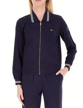 Felpa con colletto SPORT BLU NAVY L