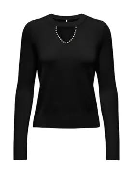 Only Damen Pullover Schwarz 510010